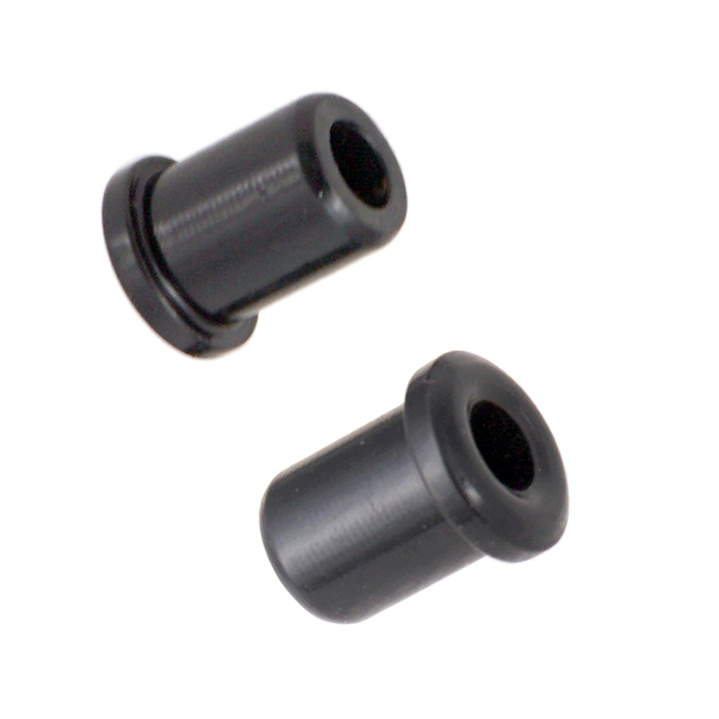 Tooyful 6PCS Guitar String Mounting Ferrules Through Body Bushing for Electric Guitar Black