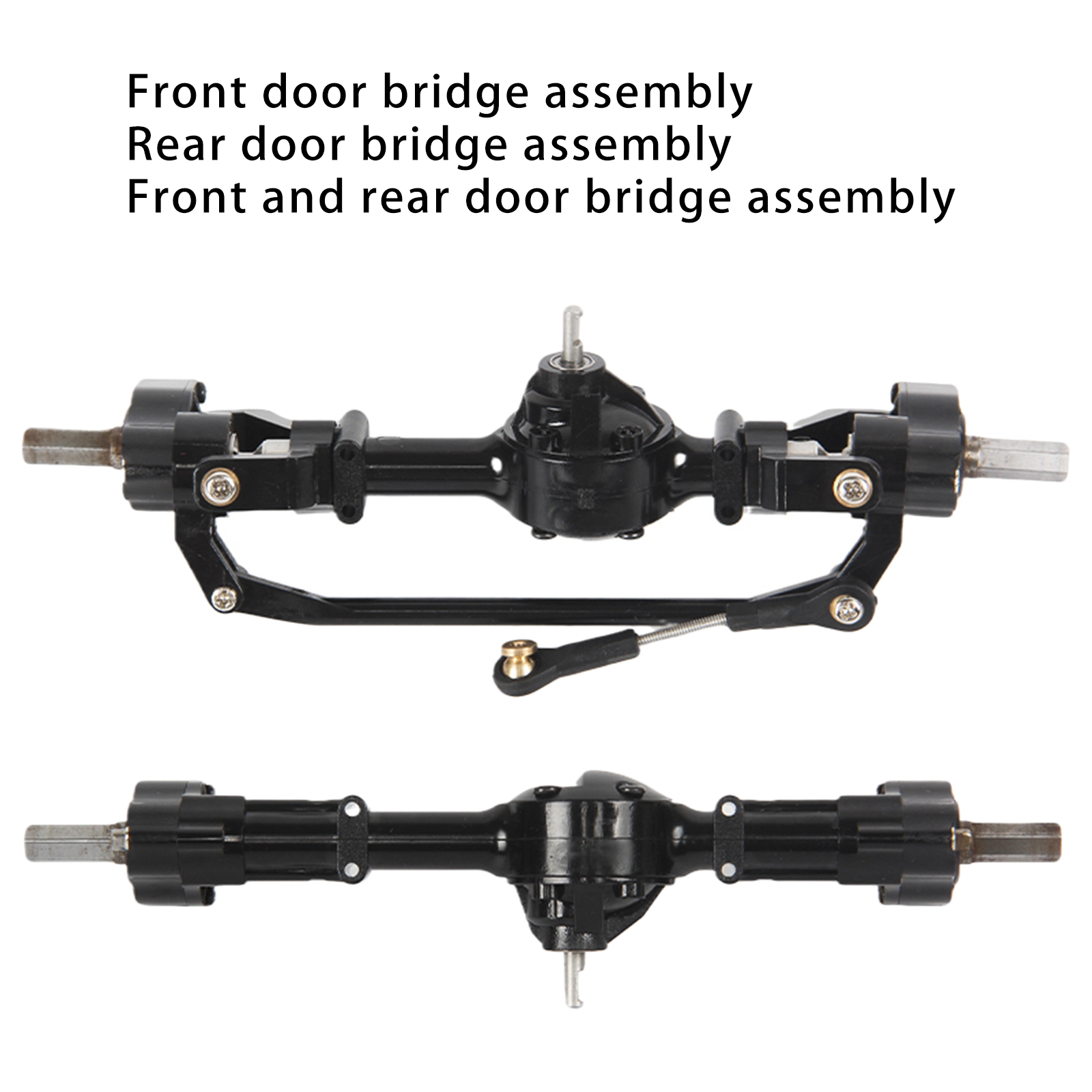 CNC Metal Front Rear Axle Assembly for WPL Feiyu JJRC 1/16 Scale RC Monster Car Pickup Truck Upgrade Accessory