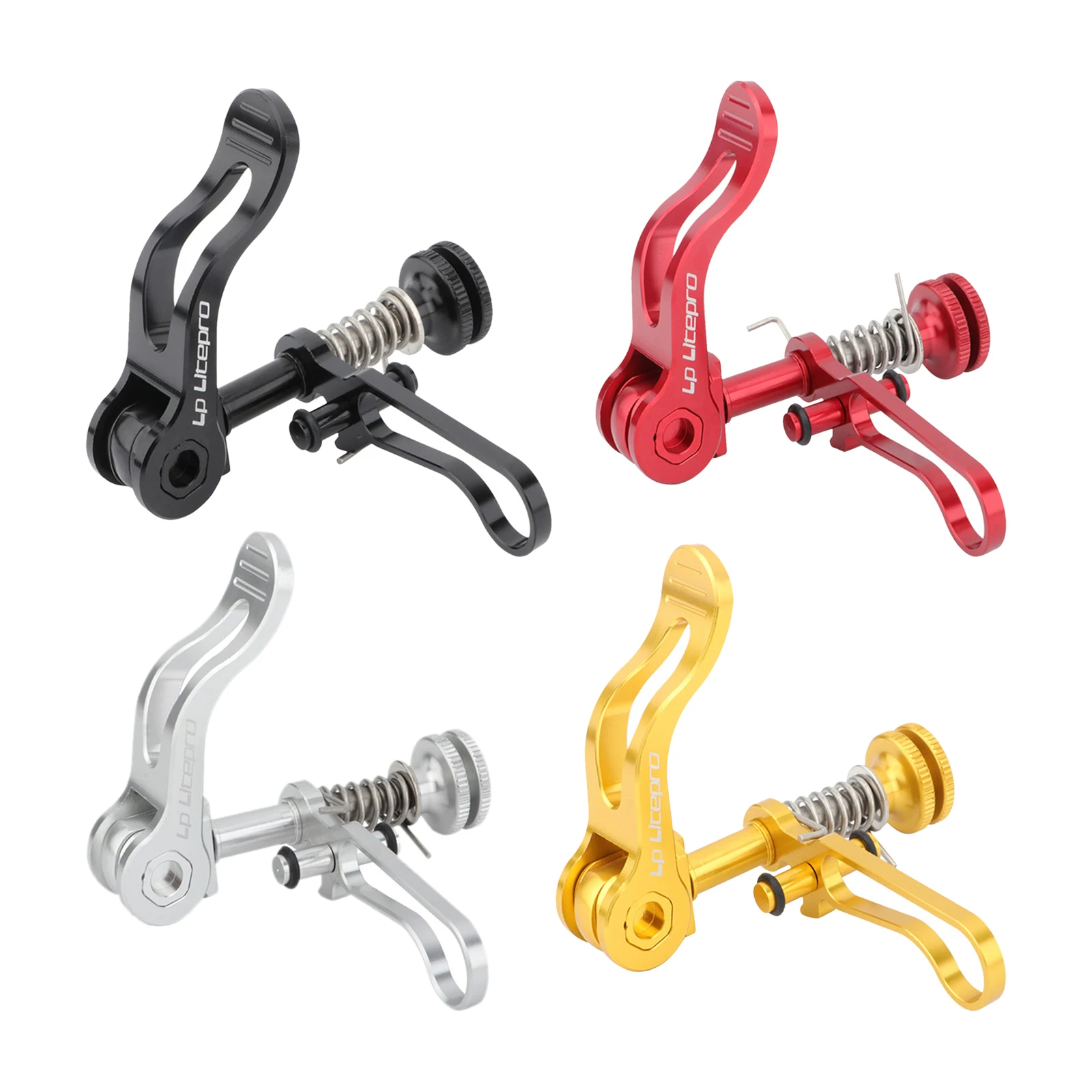 Bike Seatpost Clamp Adjustable Folding Bicycle Lever Durable Quick Release Skewer Fixed Components for   Repair Gear