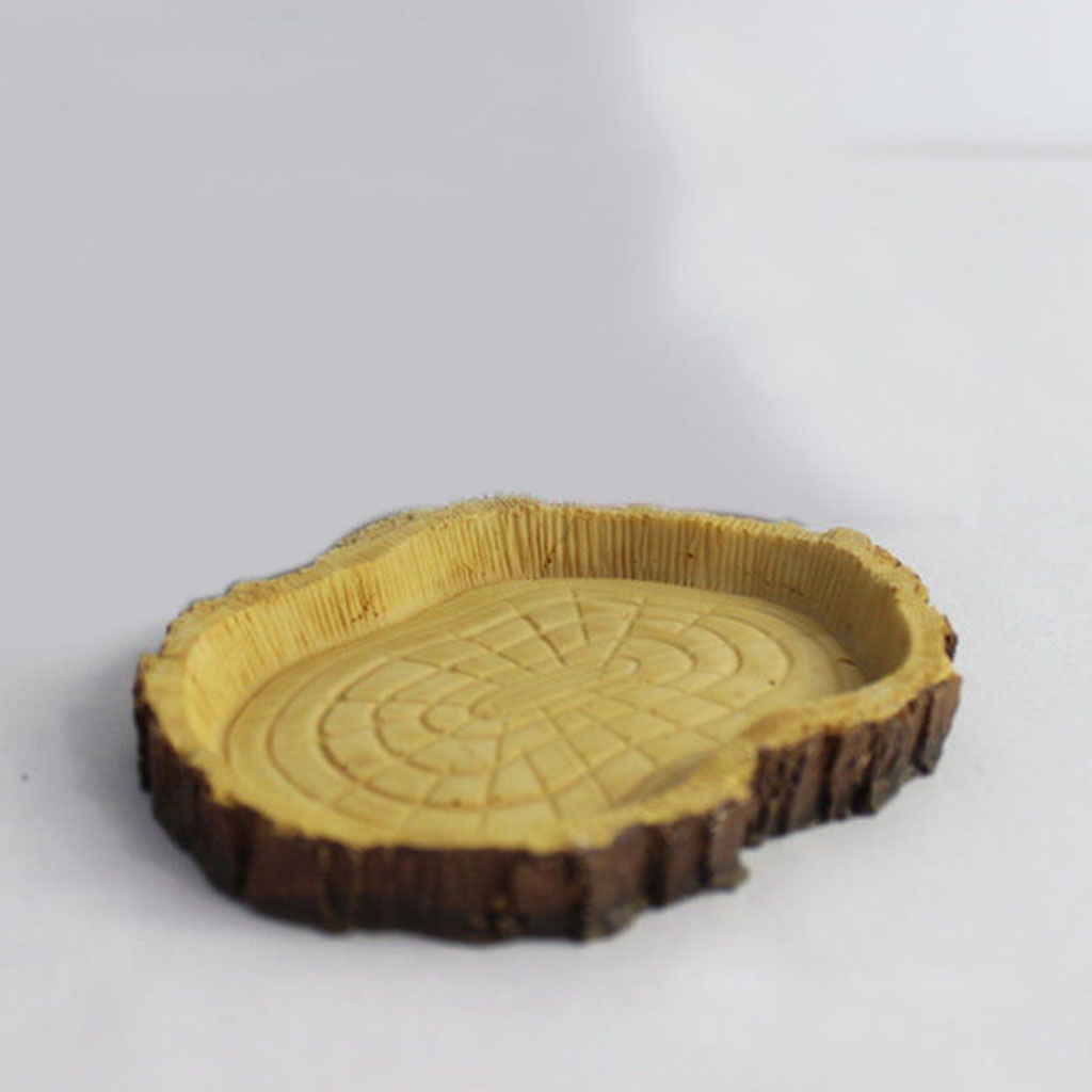 Reptile Food Bowl, Water Dish,Turtle Feeder, Feeding Dish, Food Container - Resin
