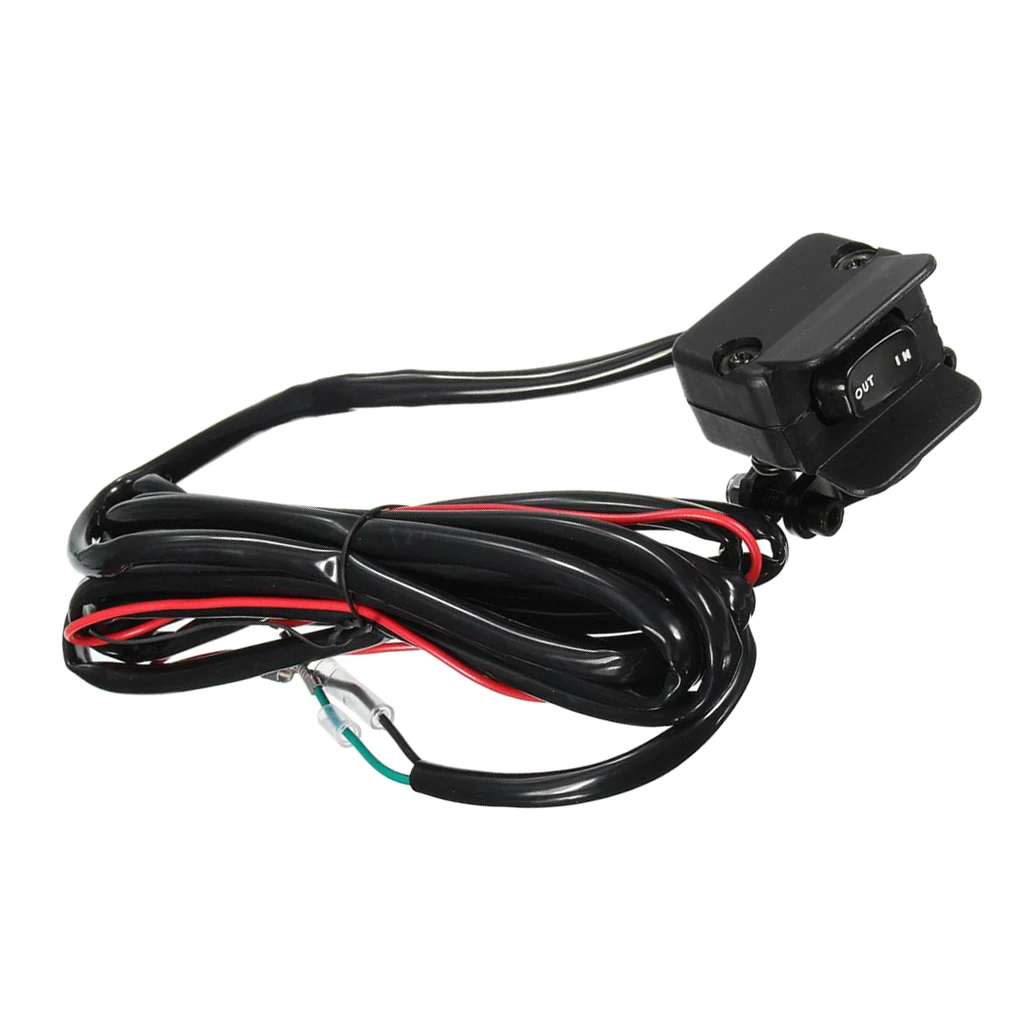 High Quality 3 Meters 12V Winch Rocker Switch Control Line  Kit  Full Sealed Long Life Service