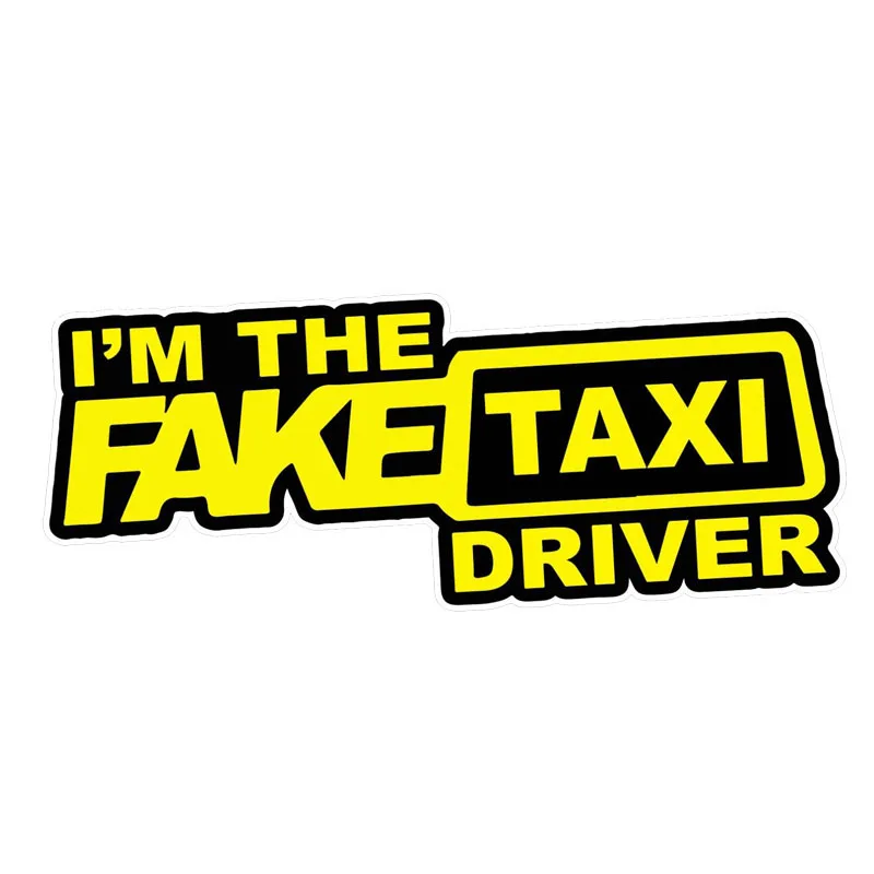 FAKE TAXI CAR STICKER FUNNY CAR RACE STANCE DUB Car Sticker UK 