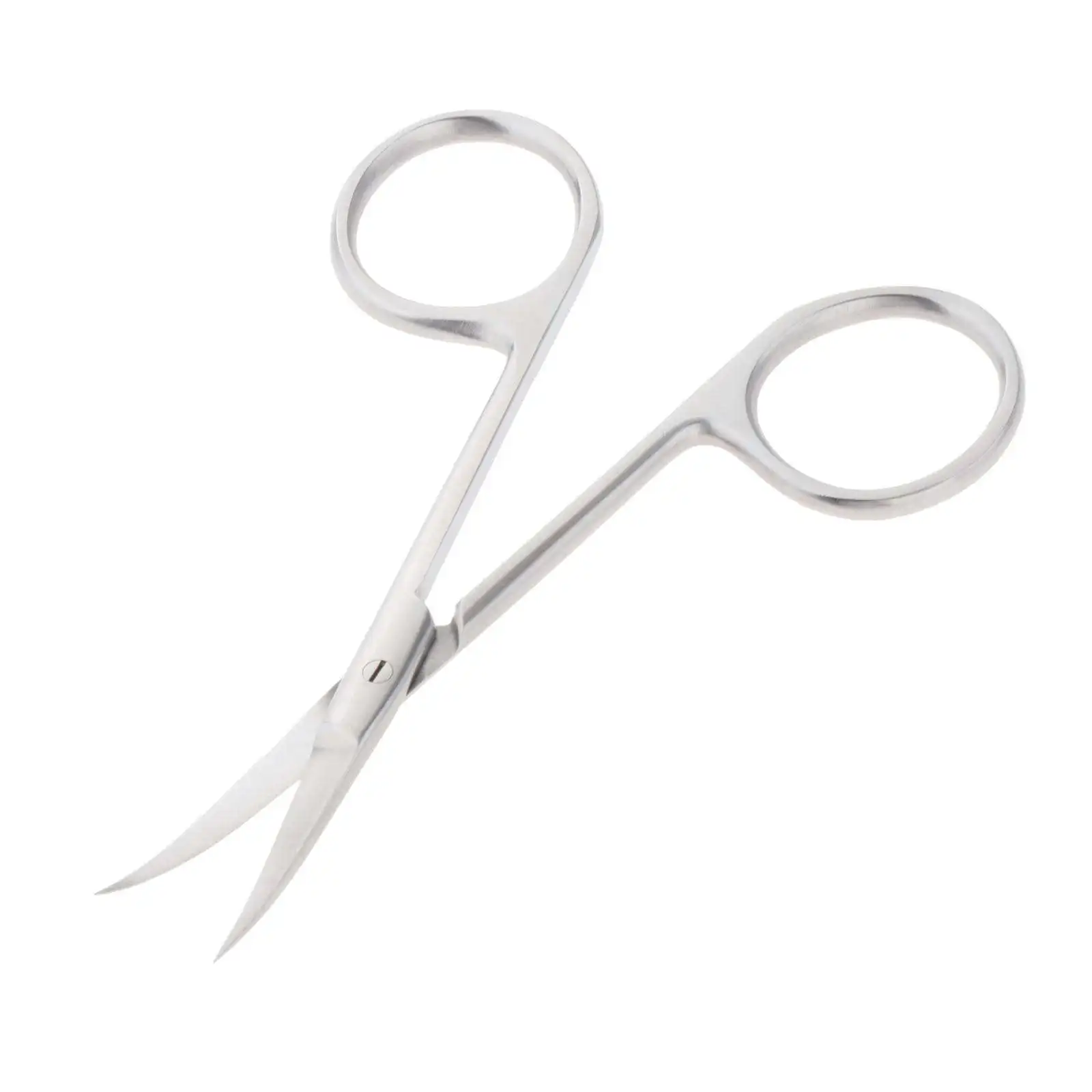 Cuticle Scissors Durable Curved Stainless Steel Multi-Purpose Manicure Tool for Nose Beard Ear Hair Home Use Hotel Travel