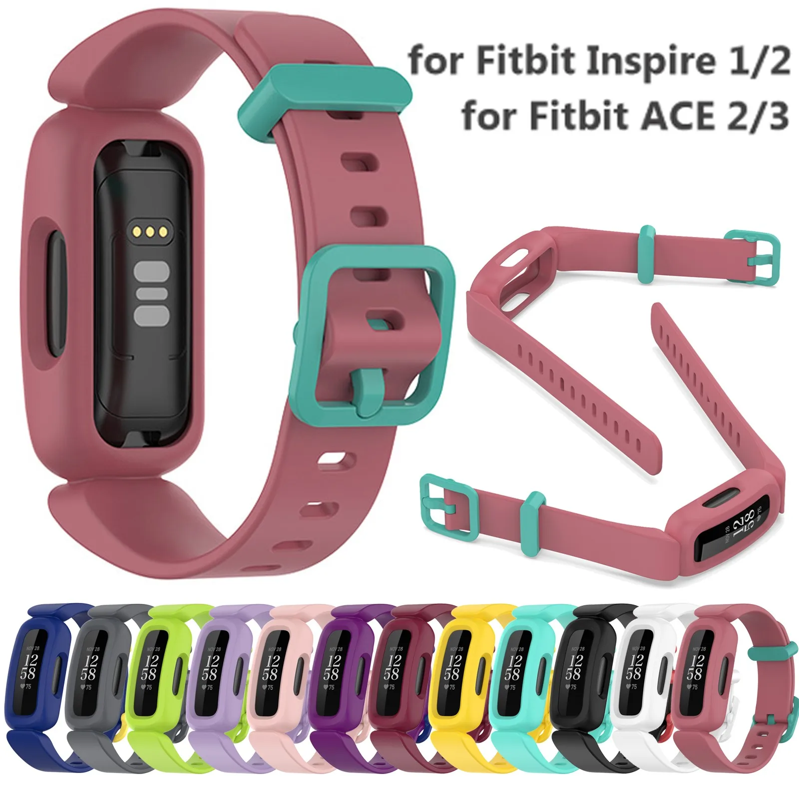 Hot Buckle Wristband Silicon Strap Band Replacement Bracelet For Fitbit Zip 