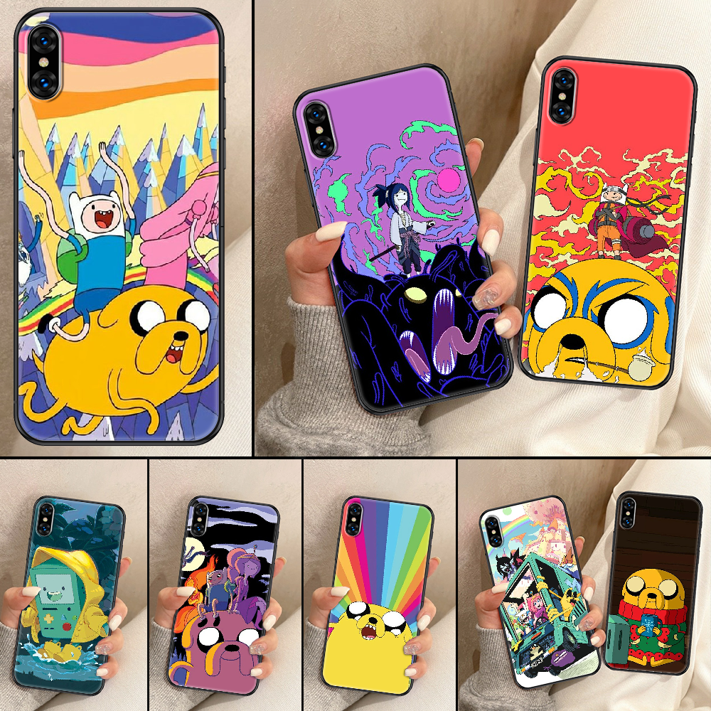 Чехол для телефона Adventure Time для iphone 5 5S SE 2 6 6S 7 8 11 12 Mini  Plus X XS XR Pro Max, черный красивый чехол-бампер, арт Etui, силиконовый |  AliExpress