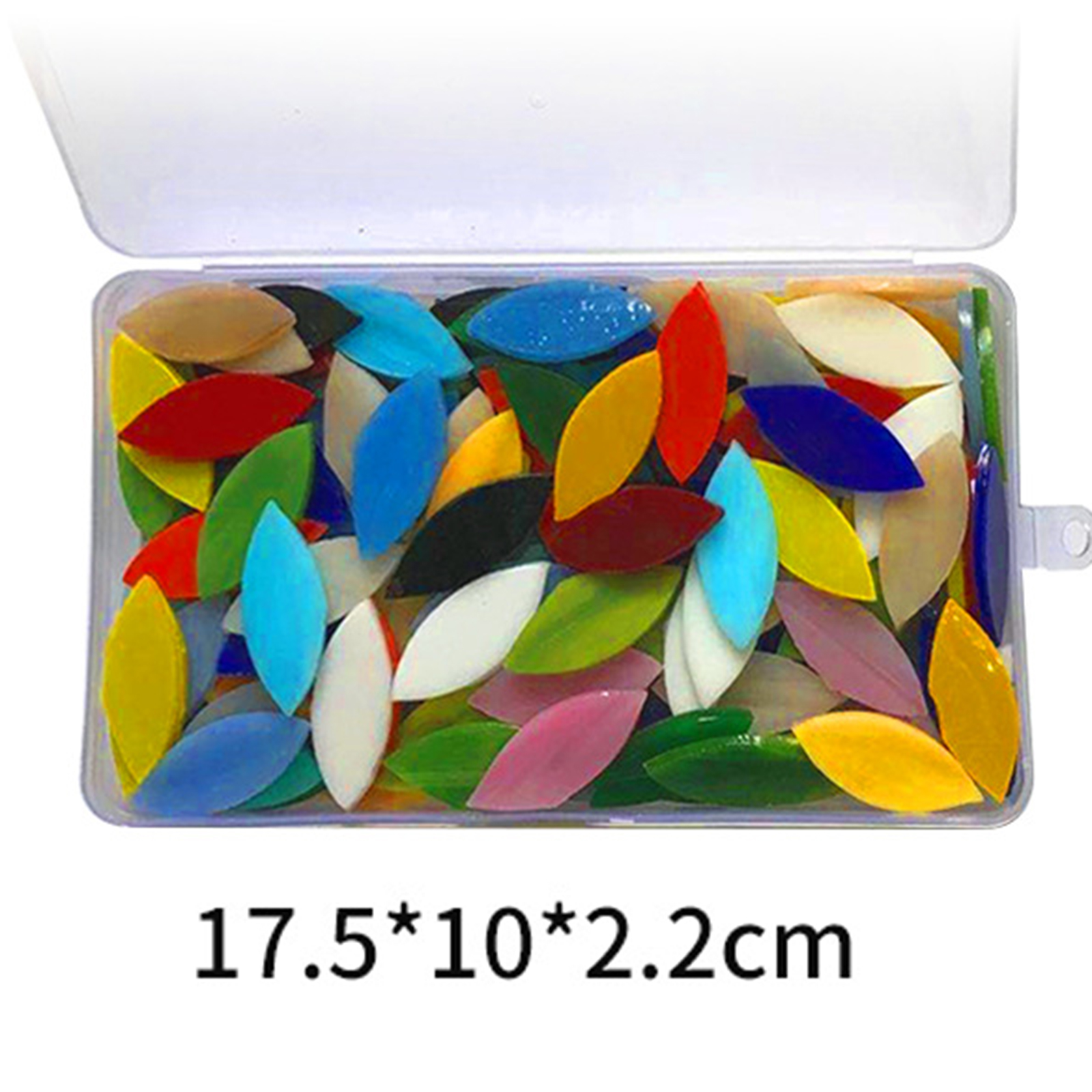 100 Pieces Assorted Colors Petal Mosaic Tiles for Art Crafts Decoration