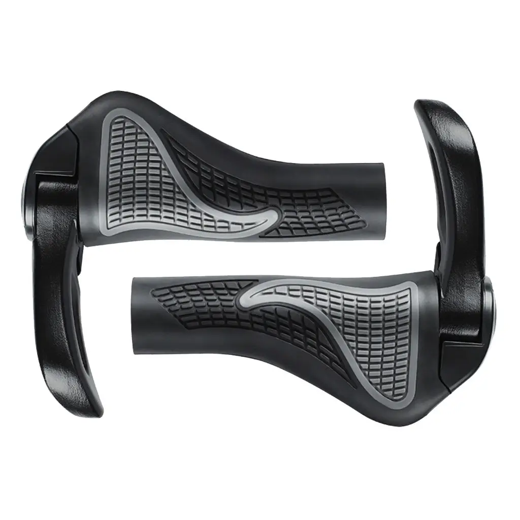 Bike Handlebar Grips Lock on Ends MTB Road Bicycle Rubber Hand Cover Bicycle Parts Accessories