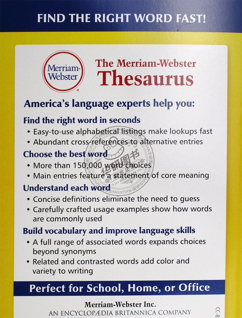 The Merriam Webster Thesaurus Wordpower оригинальные книги для изучения  языка | AliExpress