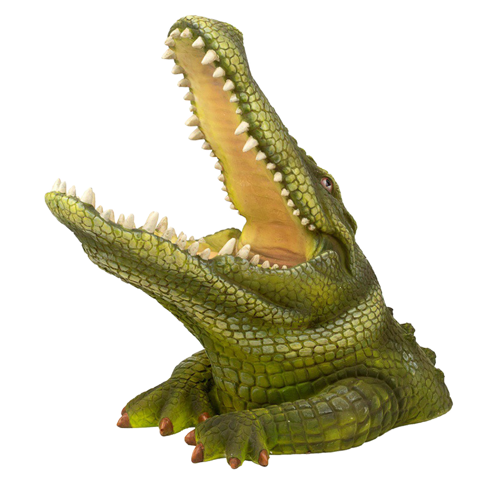 Resin Miniature Alligator Figurine Animal Sculpture Model Decor Collectible