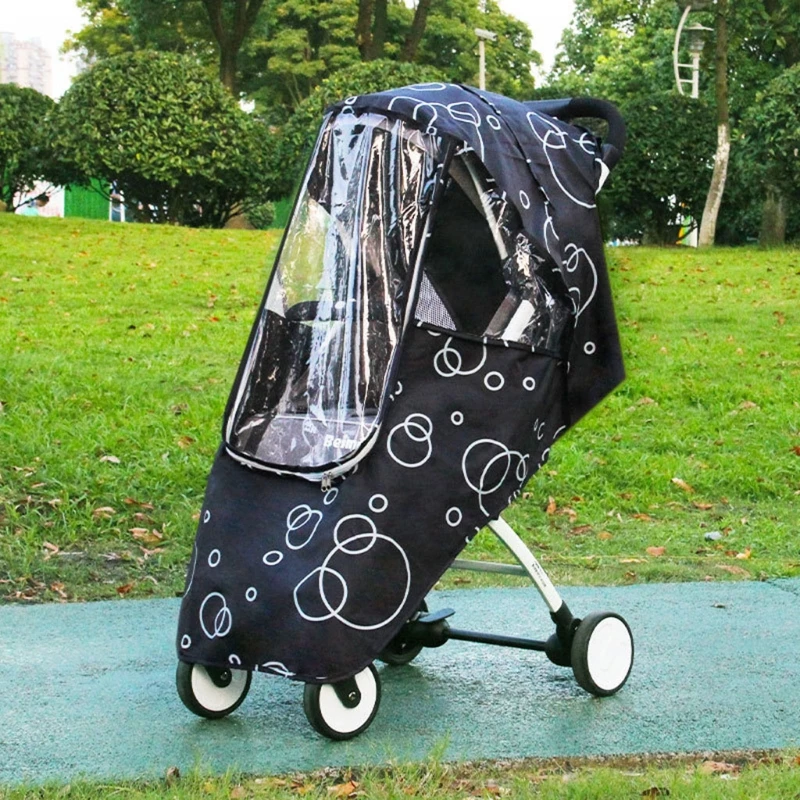 baby trend jogging stroller accessories Infants Cartoon Weathershield Popular for Swivel Wheel Stroller Universal Size Baby Rain Cover Wind Breathable Shields P31B baby stroller accessories and parts	