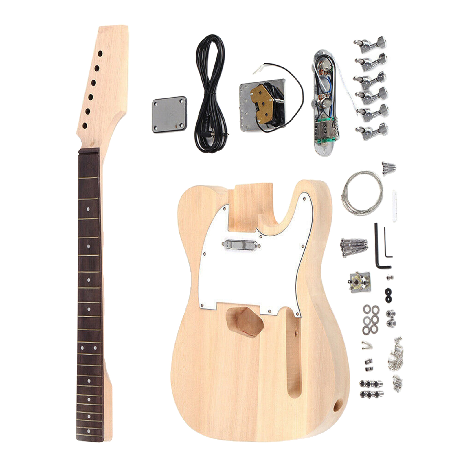 Wood Electric Guitar Kit with Rosewood Fingerboard, Accessory