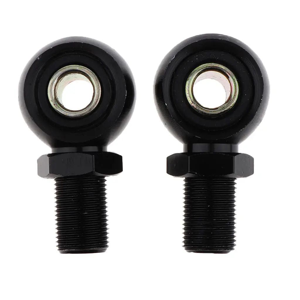 2pcs Custom Motorcycle Shock Absorber Rear  Round Eye Adapters 10mm Black