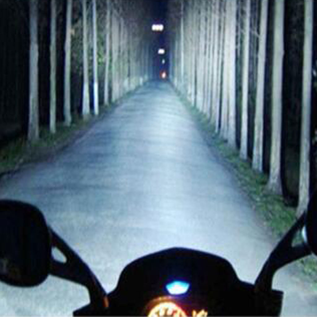 2 Packs 6000K 1000LM 6 LED Motorcycle Headlight 10W DRL Lamp for Motorbike