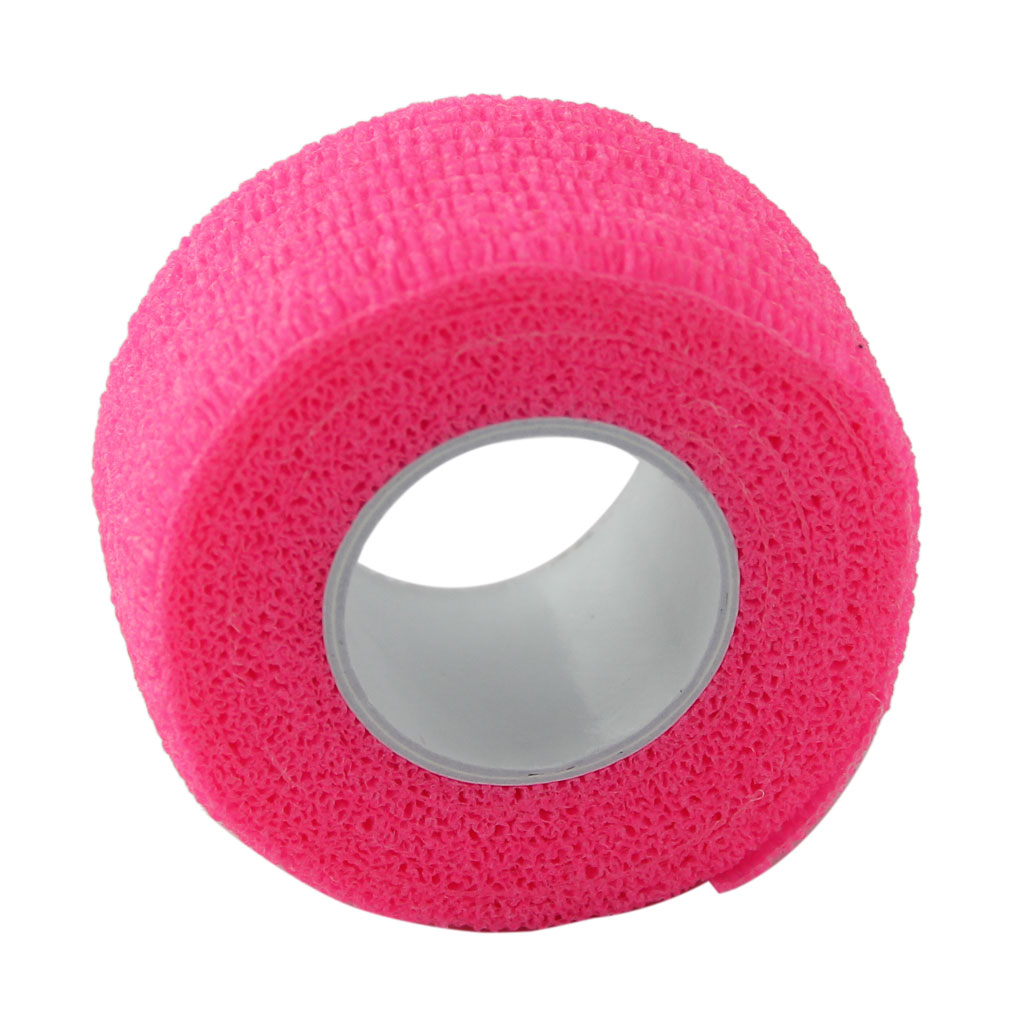 2.5cm First Aid Medical Ankle Care Self-Adhesive Bandage Gauze Tape Pink
