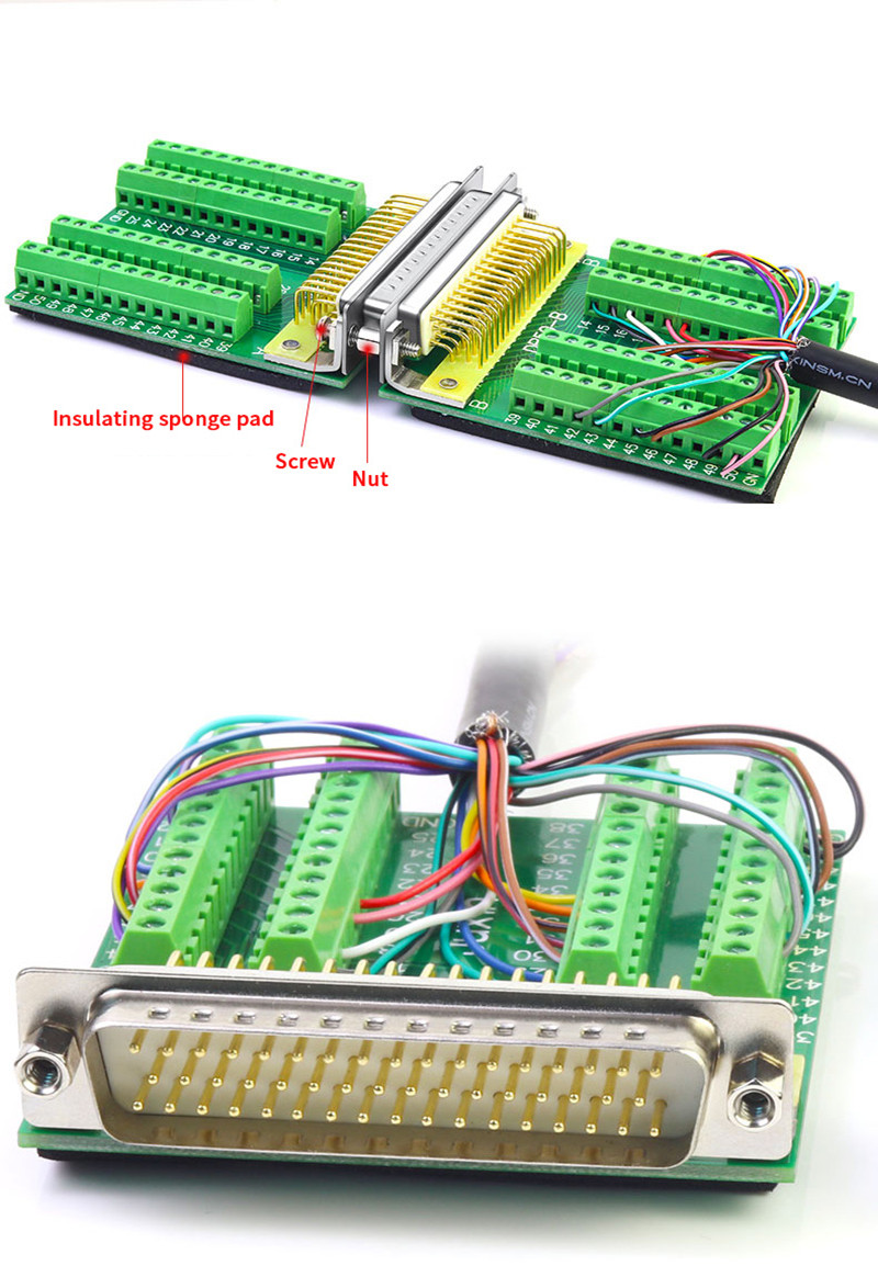 D-SUB 50pin db50 solda-livre três 3-row 50