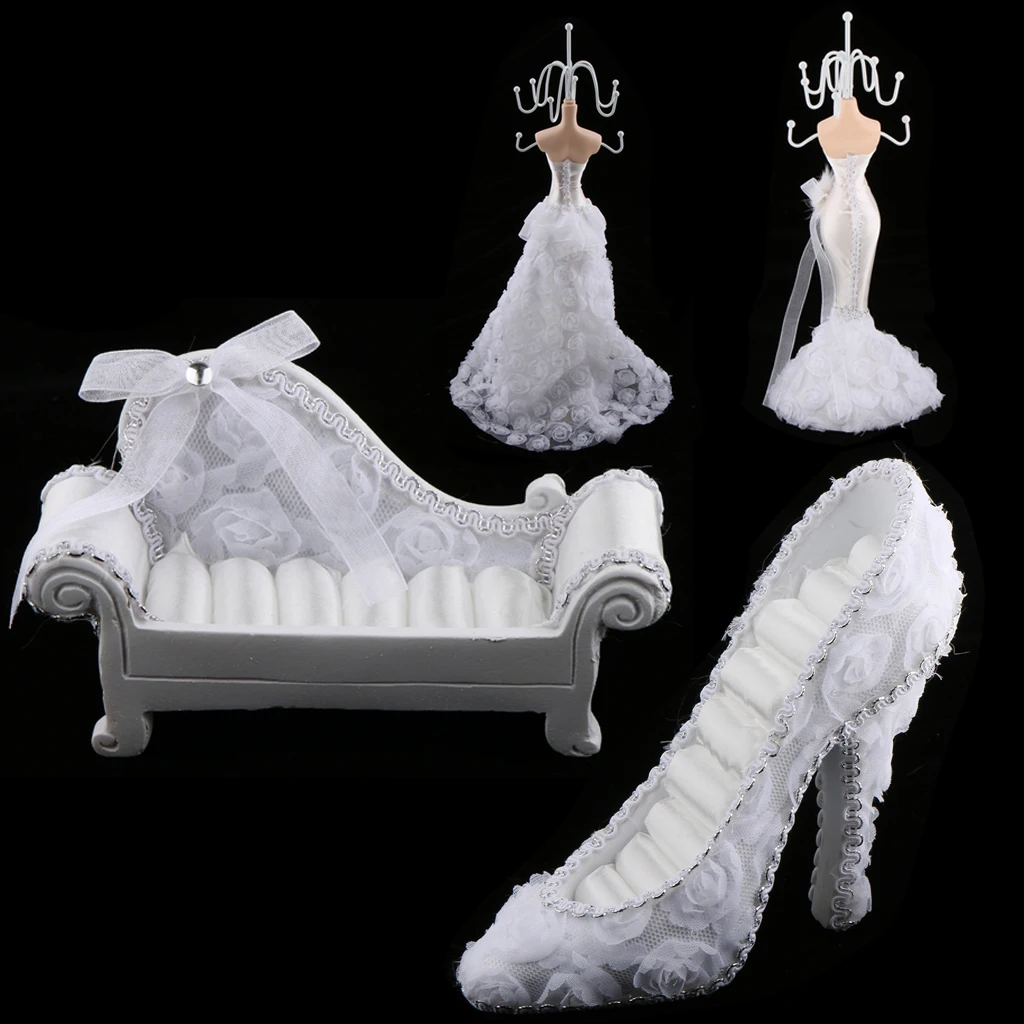   Wedding   Lady   Mannequin   Earring   Jewelry   Display   Stand   Rack   Organizer - High Heels