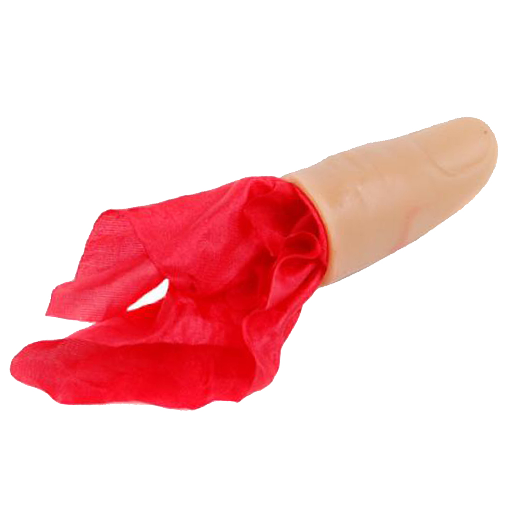Funny Silk  Magic Toy Trick Magician Props Realistic Thumb Tip Flesh Color