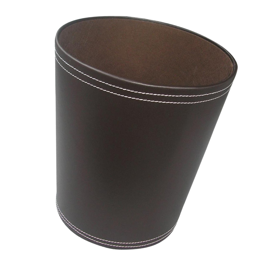 Black/Coffee Kitchen Bathroom Bedroom Office Wastebasket Garbage Bin Trash Can Waste Storage Basket