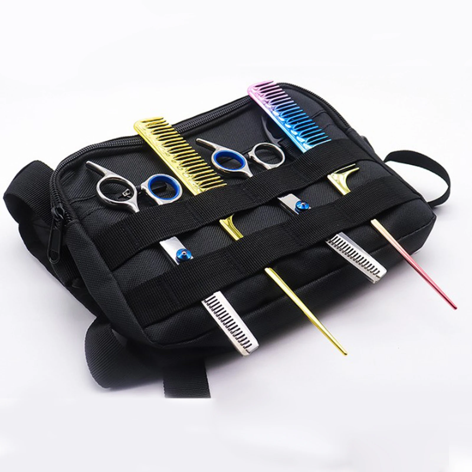 Salon Barber Shoulder Vest Scissor Bag Organizer Multi-functional Hairdressing Tools Shoulder Bag Storage Case Hairstylist Bag