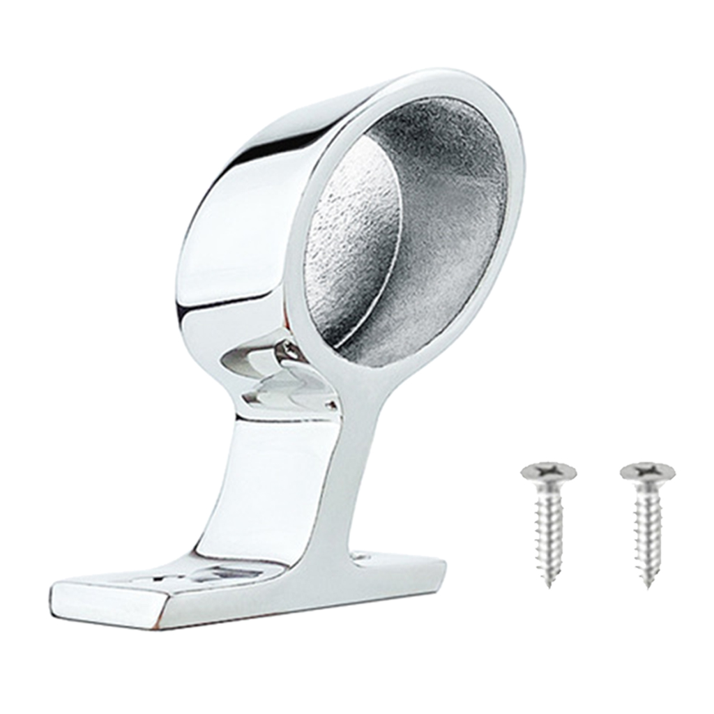 1inch Stainless Steel Boat Handrail Fitting Bracket Support Right End 60 Degree