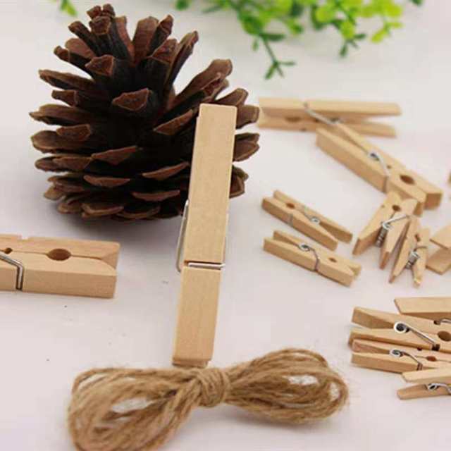 30pcs Large Wooden Clothespins, Sturdy And Heavy Duty Clothes