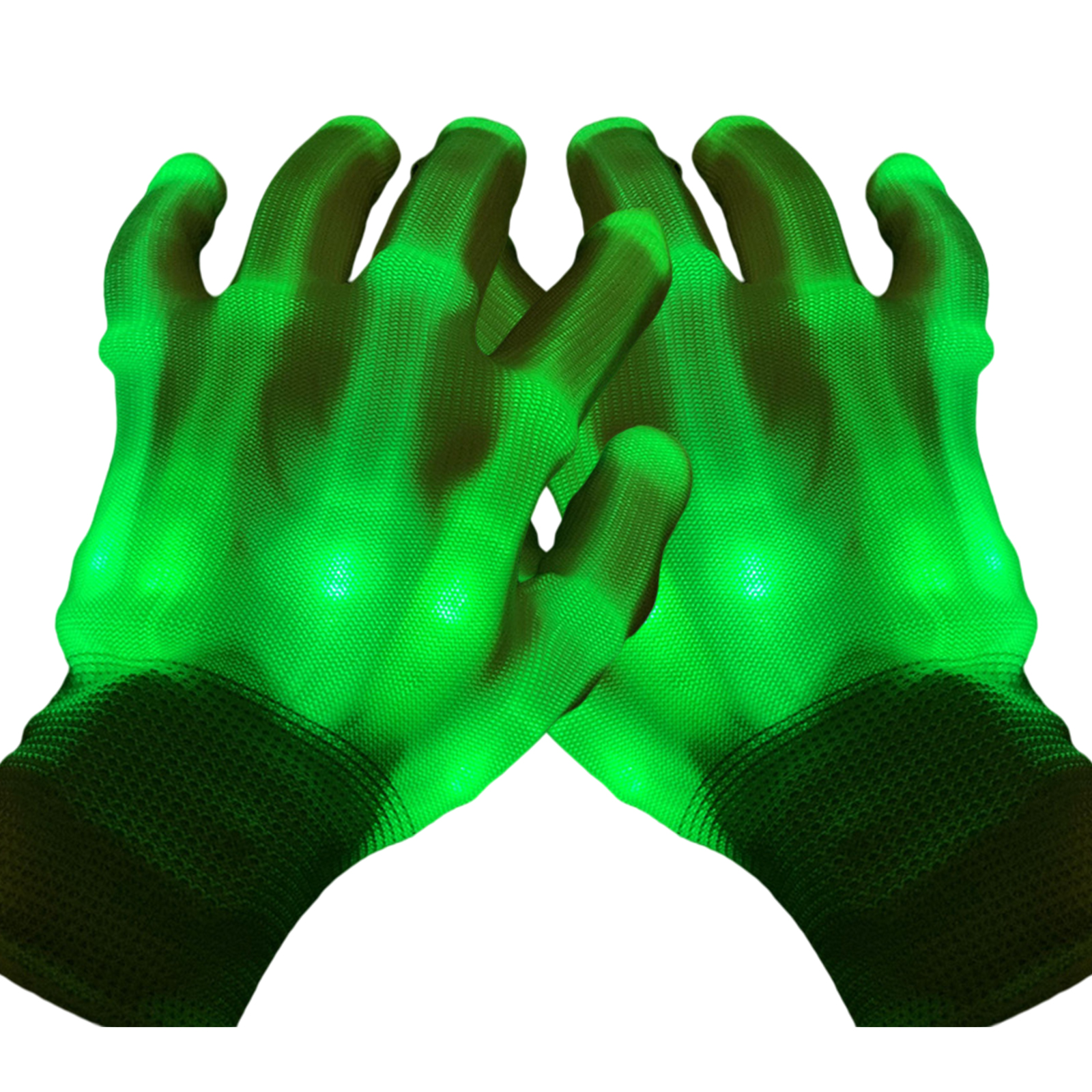 green light up gloves