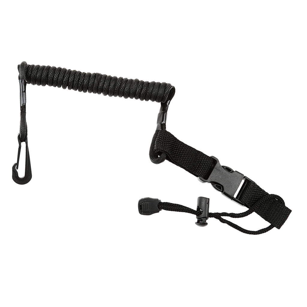 Safety Paddle Rod Leash Bungee Tether For Kayak Canoe Inflatable Dinghy Rib