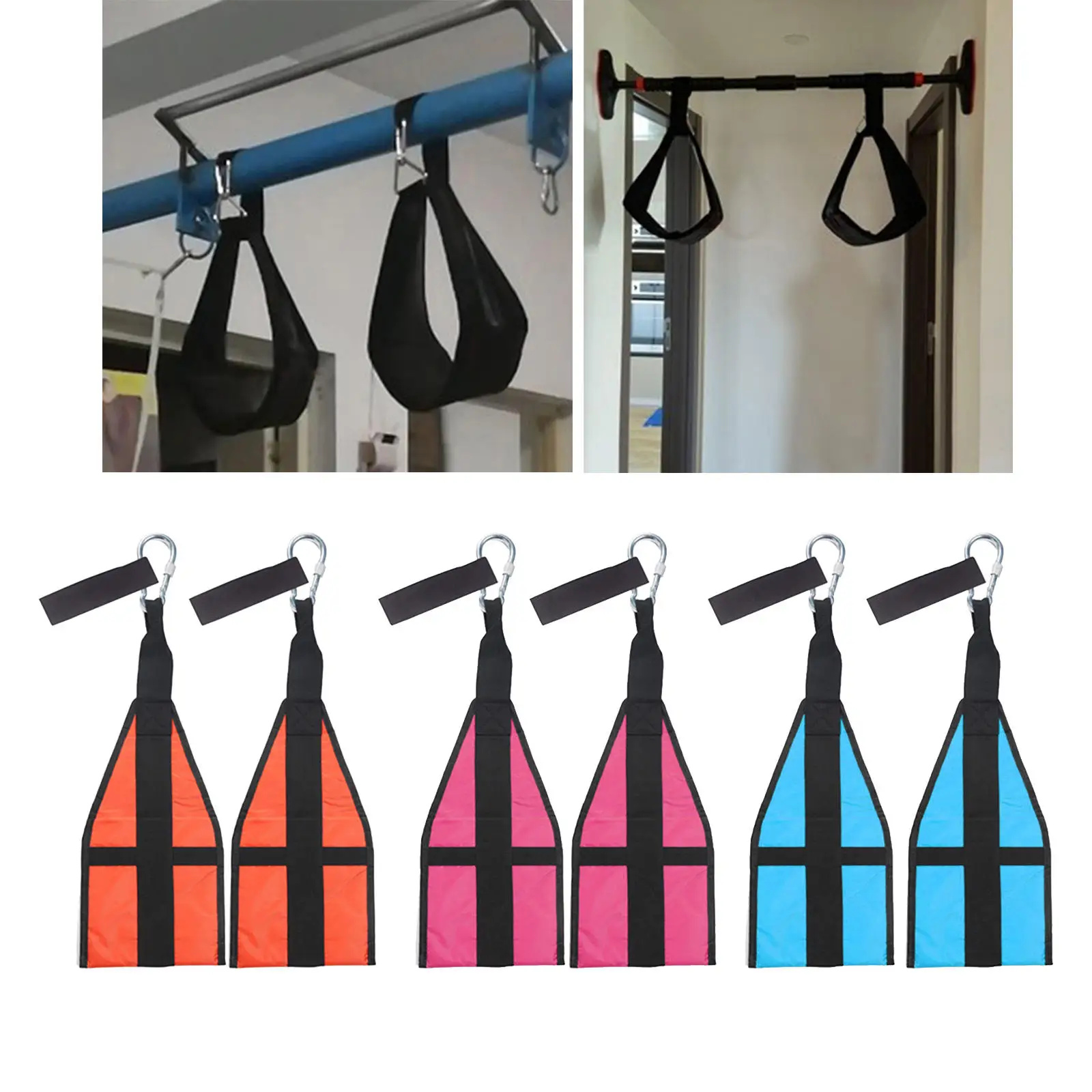 Hanging Ab Straps Abdominal Muscle Building Heavy Duty Core Strength for Exercise Workout