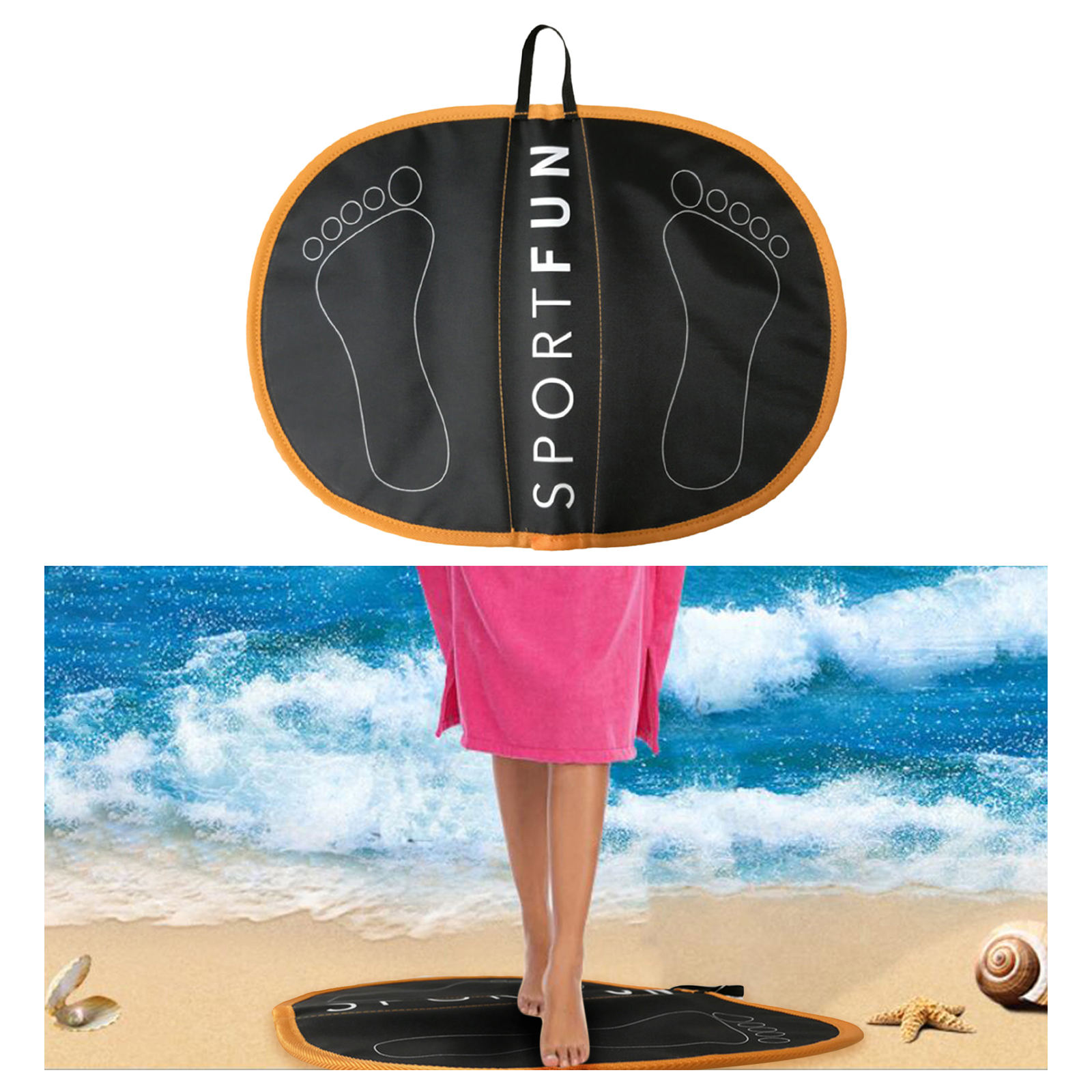 Portable Waterproof Swimming Wetsuit Change Mat Beach Clothes Changing Feet Pad Mat for Surfing Kayaking Accessories