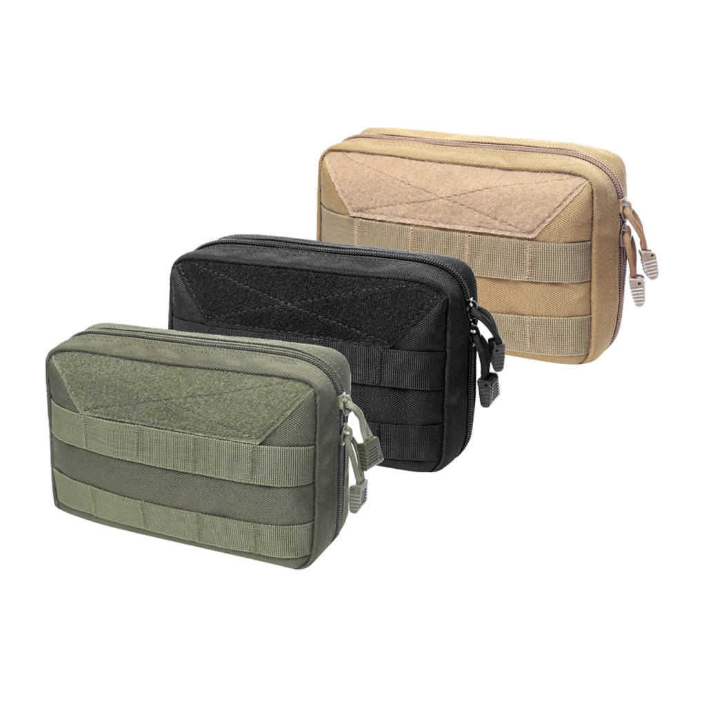 MOLLE Pouch Compact Horizontal Map Multi-purpose Waist Bags Small Utility Hunting Pouch Molle Bag