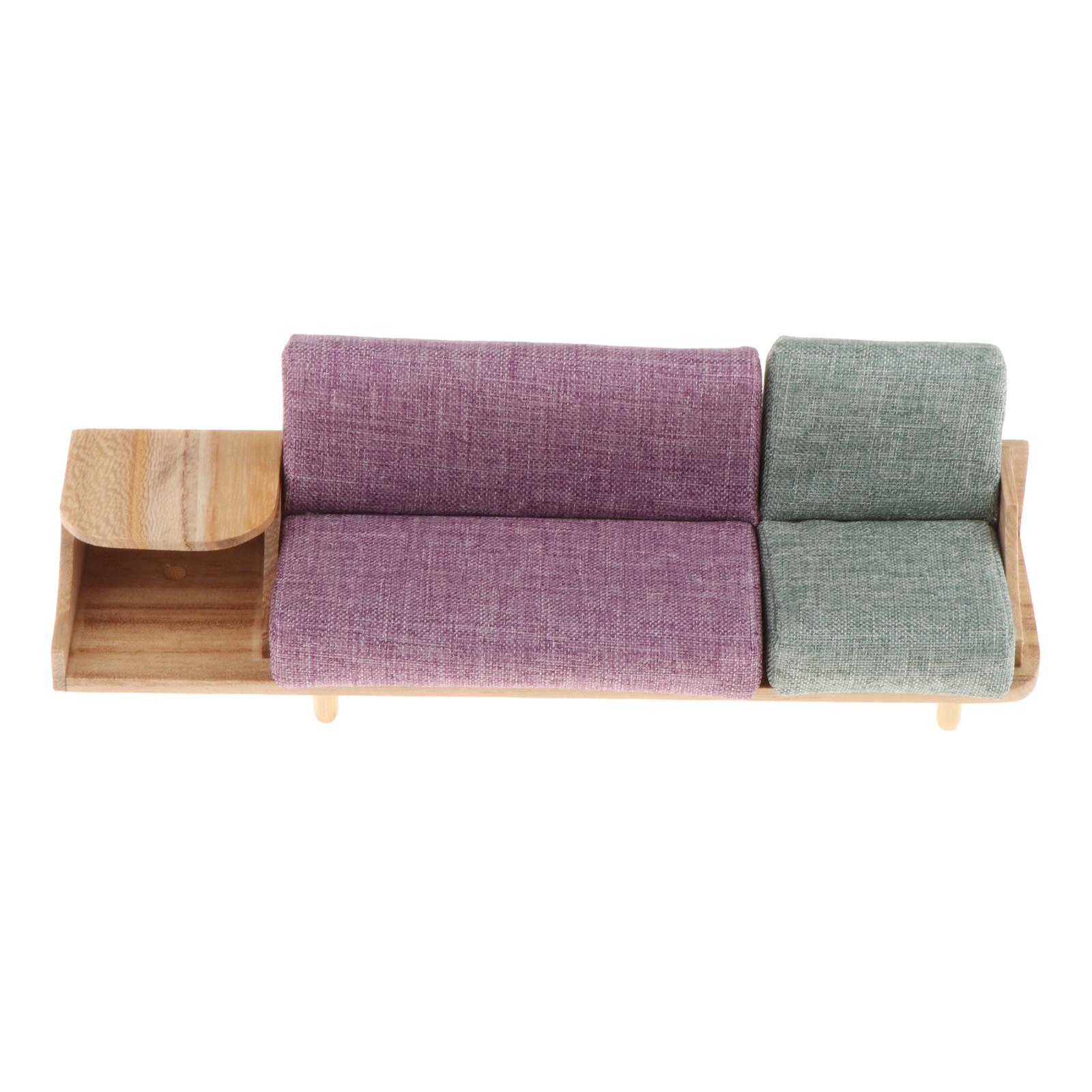 Dollhouse Furniture 1/12 Mini Sofa Cabinet Miniature for Doll House Decor