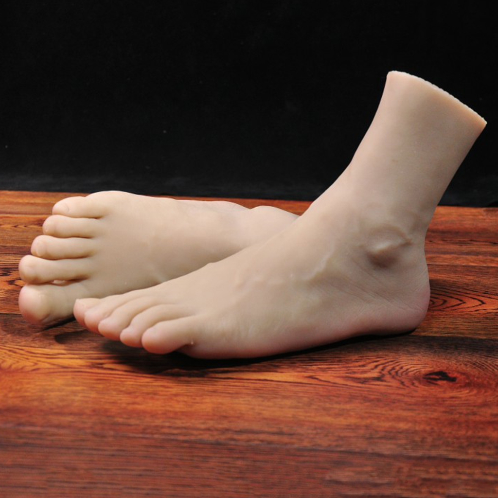 1 Pair Feet Model Male Foot Mannequin for Photography Display Shoes Socks