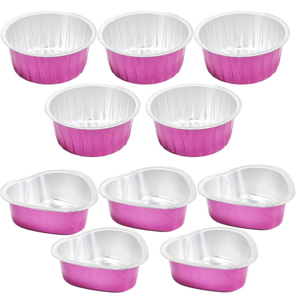 Pack of 10 Hair Removal Bean Bowl - Disposable Melting Wax Pots for Heater -