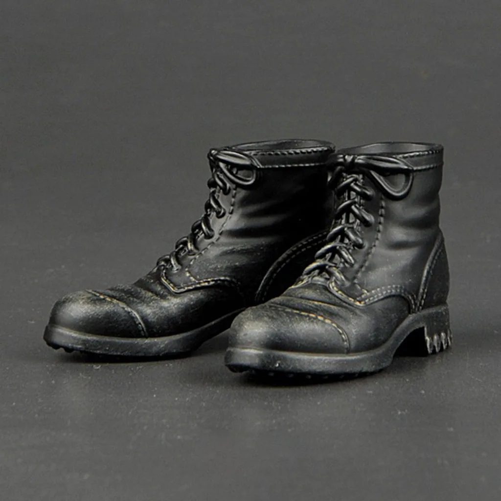 Mini 1/6 Soldier Combat Shoes Model for 12`` Action Figures Body Accessory