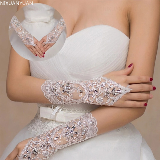 White lace on sale gloves wholesale