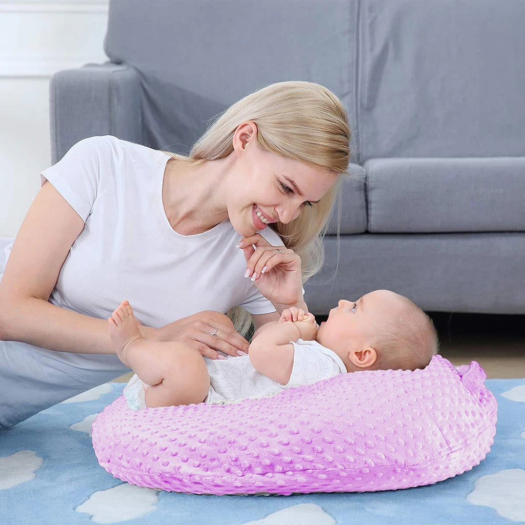 Soft Comfortable Fabric Breathable Baby Lounger Pillow Nest Cover Infants Newborn Crib Cushion Mat Slipcover