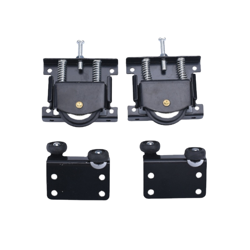 4 stücke heavy-duty schiebetür schiene schrank tür push-pull schiebe rad slot freies tür kran schiene rutsche stille schiene Kit – Detail 1