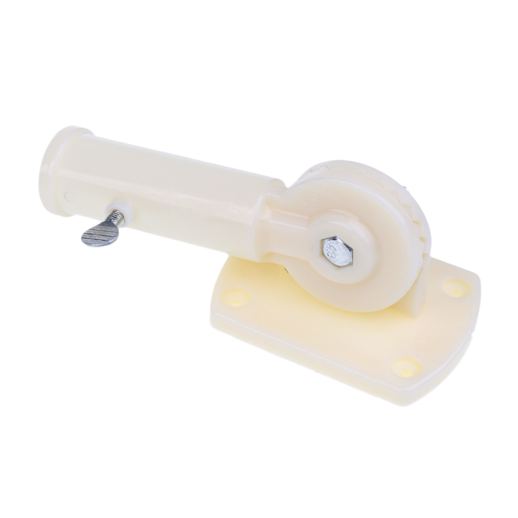 Flag Pole Wall Mount 180° Adjustable Flagpole Holder Windsock Base W/ Screw