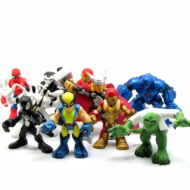 Marvel Spider-Man et ses objets pour enfants, figurine en PVC, mise à  niveau des objets Spidey trempés, modèle à collectionner, jouet beurre,  cadeau - AliExpress