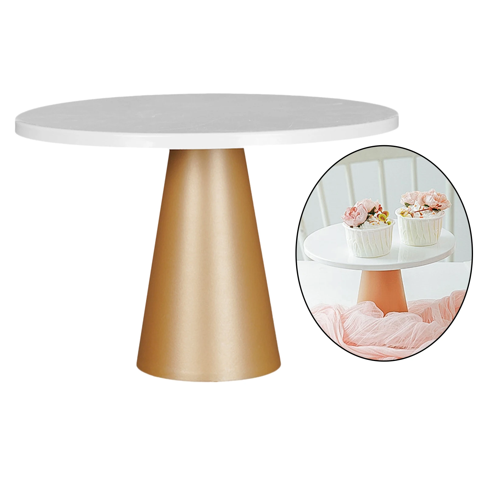 Wedding Table Cake Stands Golden Pie Plate Tray Shelf Party Kitchen Supplies