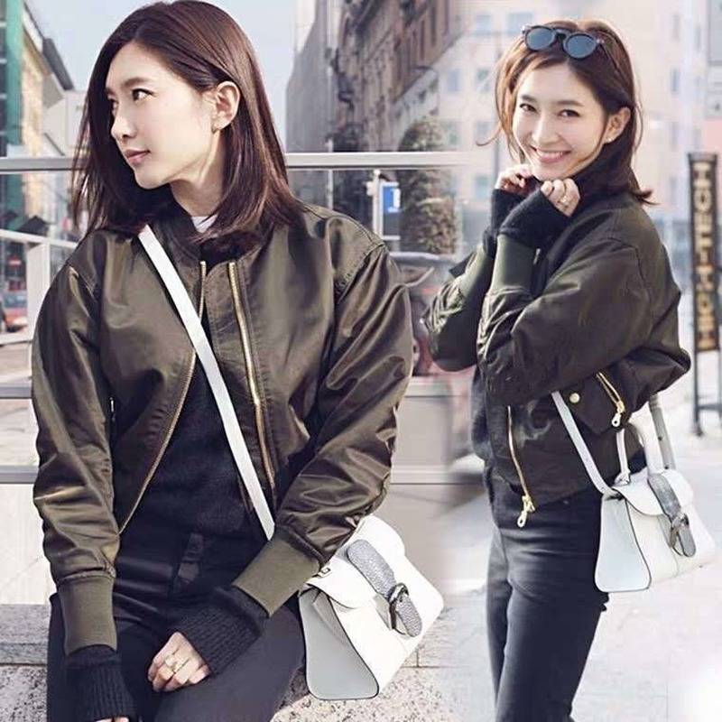 outono inverno mulheres curtas jaquetas de beisebol casual sólido zíper regular bombardeiro casaco feminino outwear topos chaqueta mujer