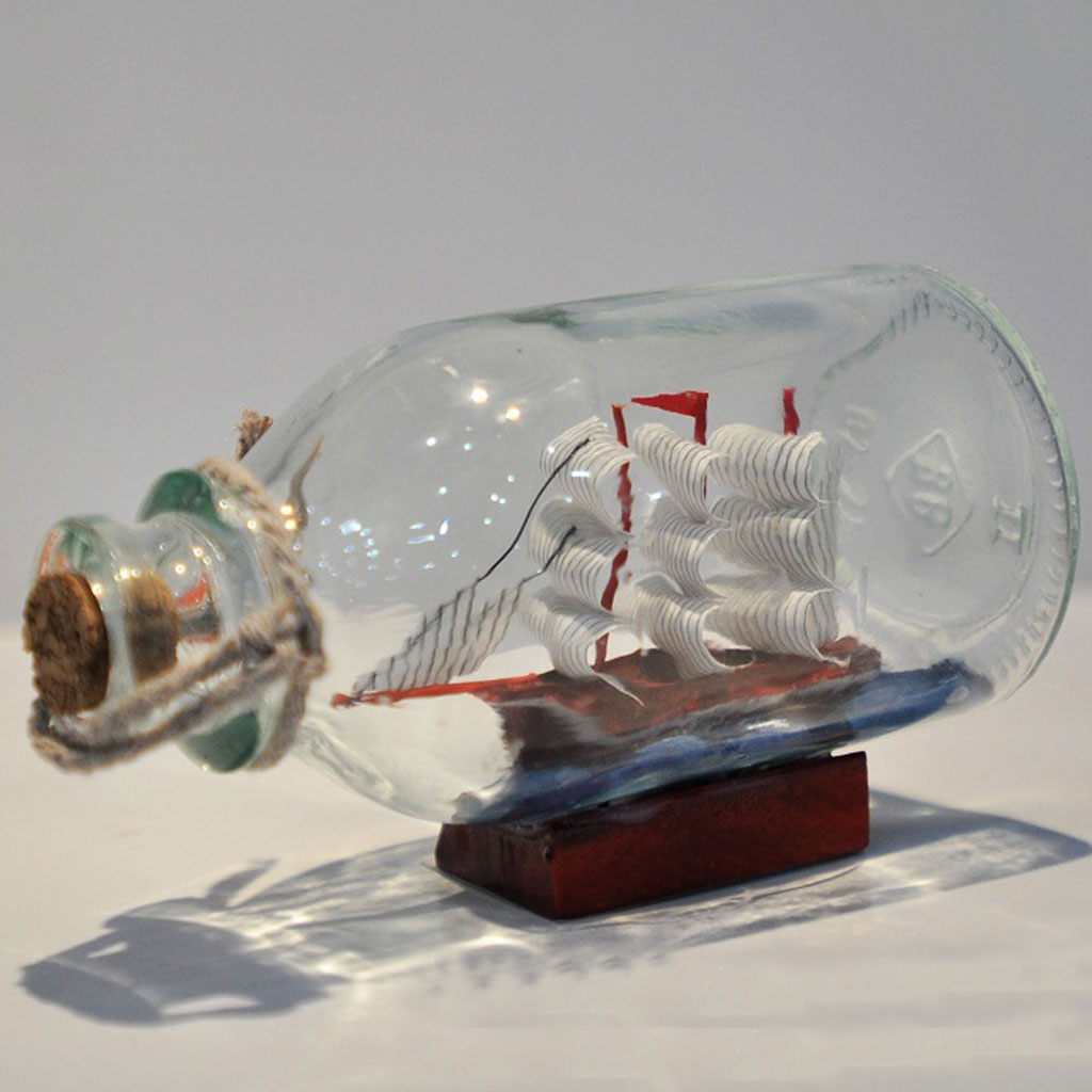 Sailing Boat Glass Wishing Bottle Wish Bottle Wedding Party Decor Gift