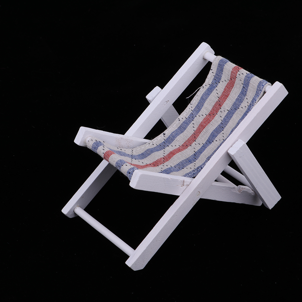 1/6 Miniature Folding Beach Deck Chair  Action Figures Accessory