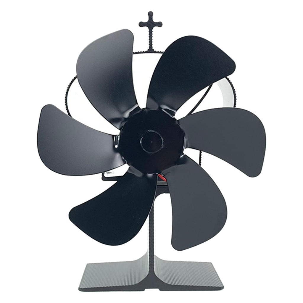 Fireplace Fan Heat Powered 1400RPM Eco-Friendly for Home Living Room Stove Accessory