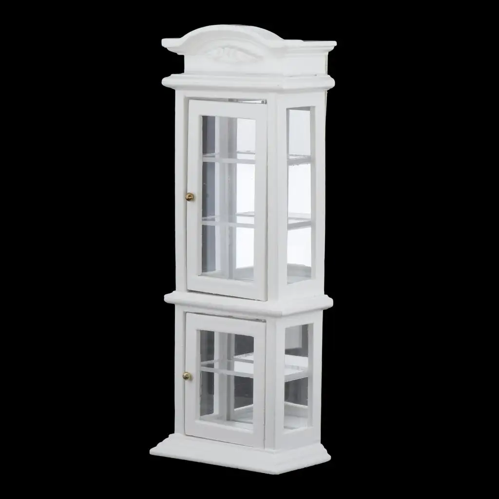 1:12 Miniature Cabinet Dollhouse Cabinet Toys, Dollhouse Furniture Set White
