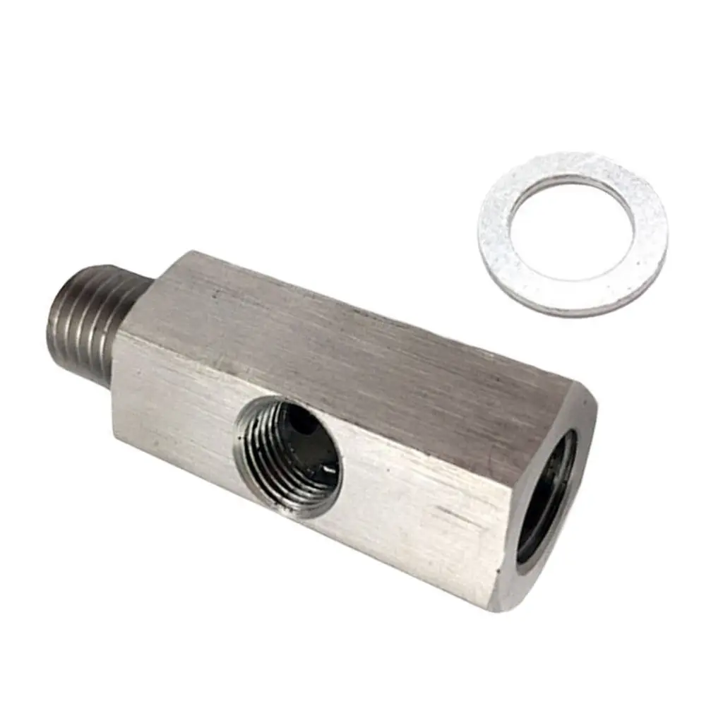 304 Stainless Steel M12X1.5 NPT Oil Pressure Sensor Tee to NPT Adapter