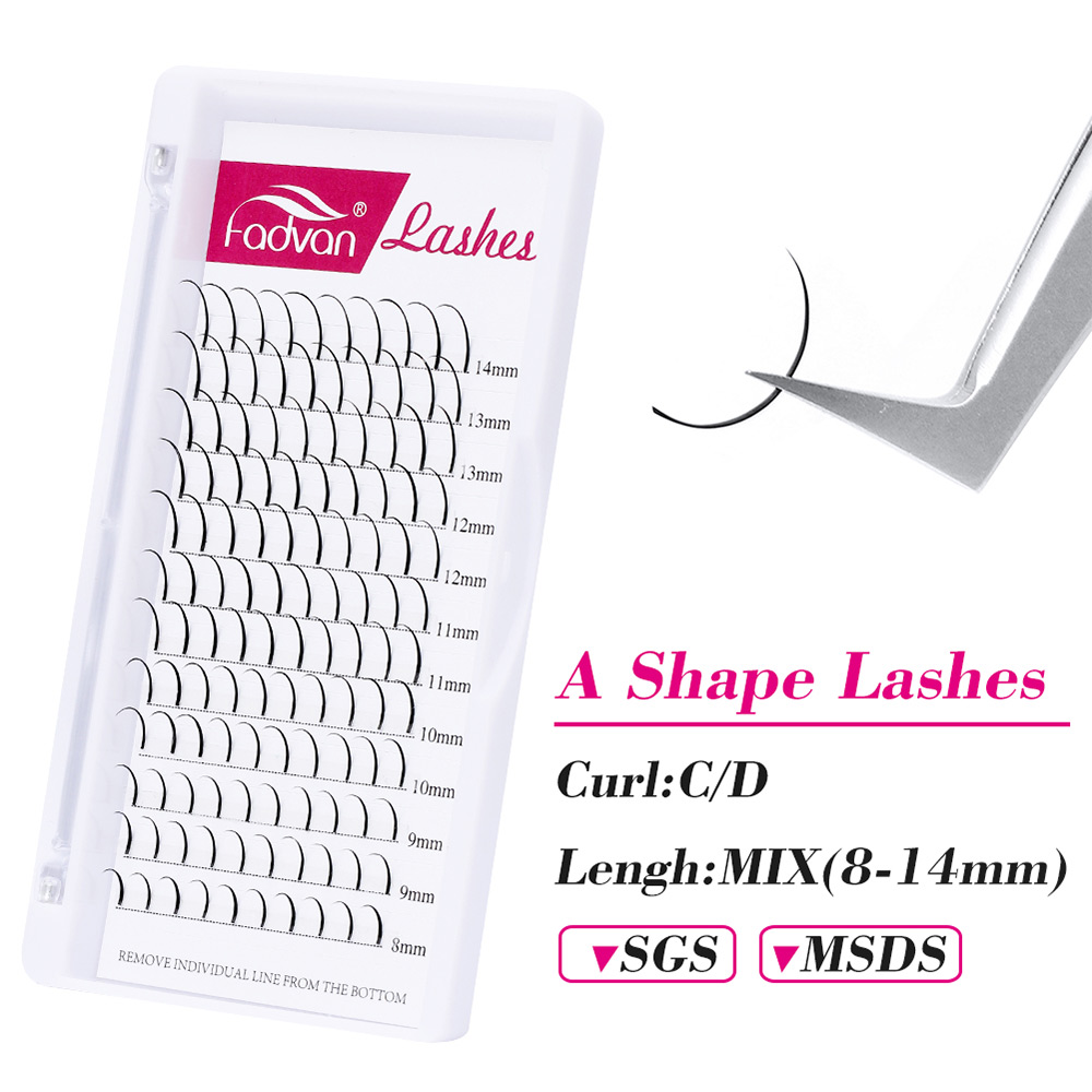 Best of Fadvan Spikes Lashes Individual Wispy A Shape Premade Fans Eyelash Extension Self-Grafting Makeup False Eyelashes Mixed 15-20mm Reviews & Tips - Image 3