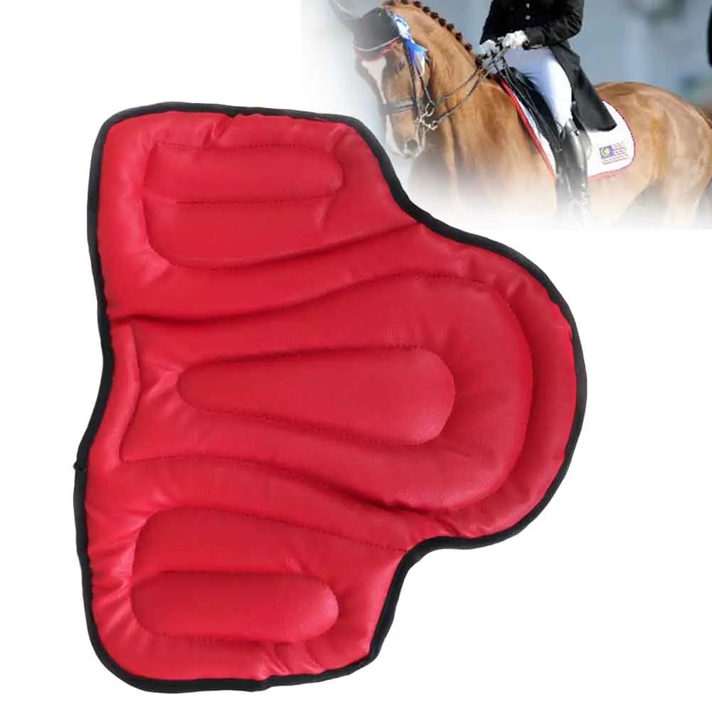 Wear-resistant Dressage Comfortable Horse Riding Saddle Pad Breathable Seat Cushion Training Shock Absorption Outdoor Equestrian