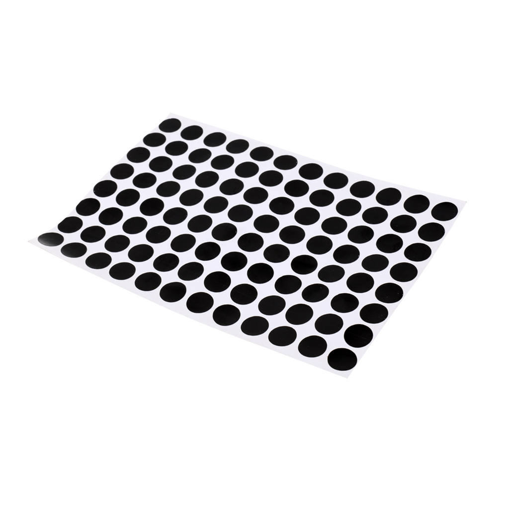 Set of 96/30Pcs 1.2/3CM Black Round Pool Table Spot Marking Stickers - Self Adhesive Indoor Game Snooker Stickers Accessory