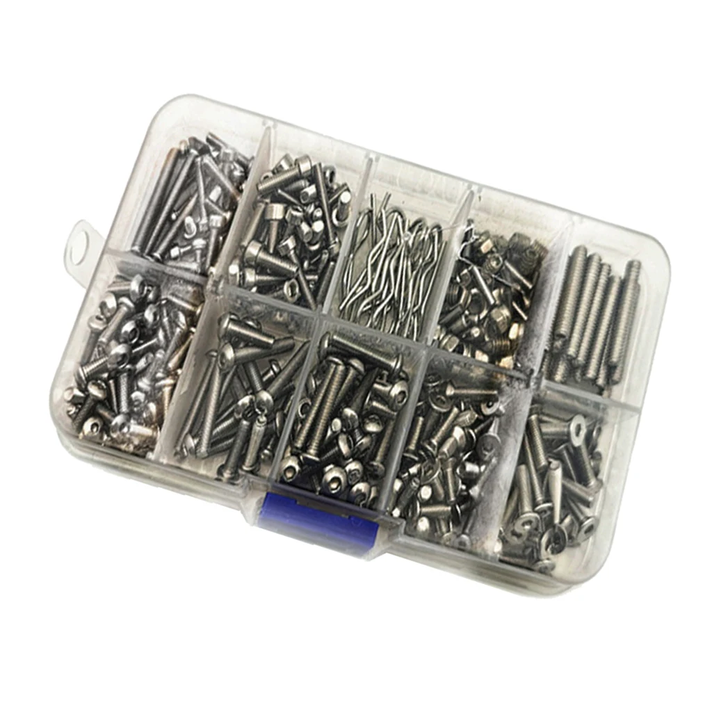 RC Crawler Screws Screw Kit Parts Sets Stainless Steel Durable For SCX-10